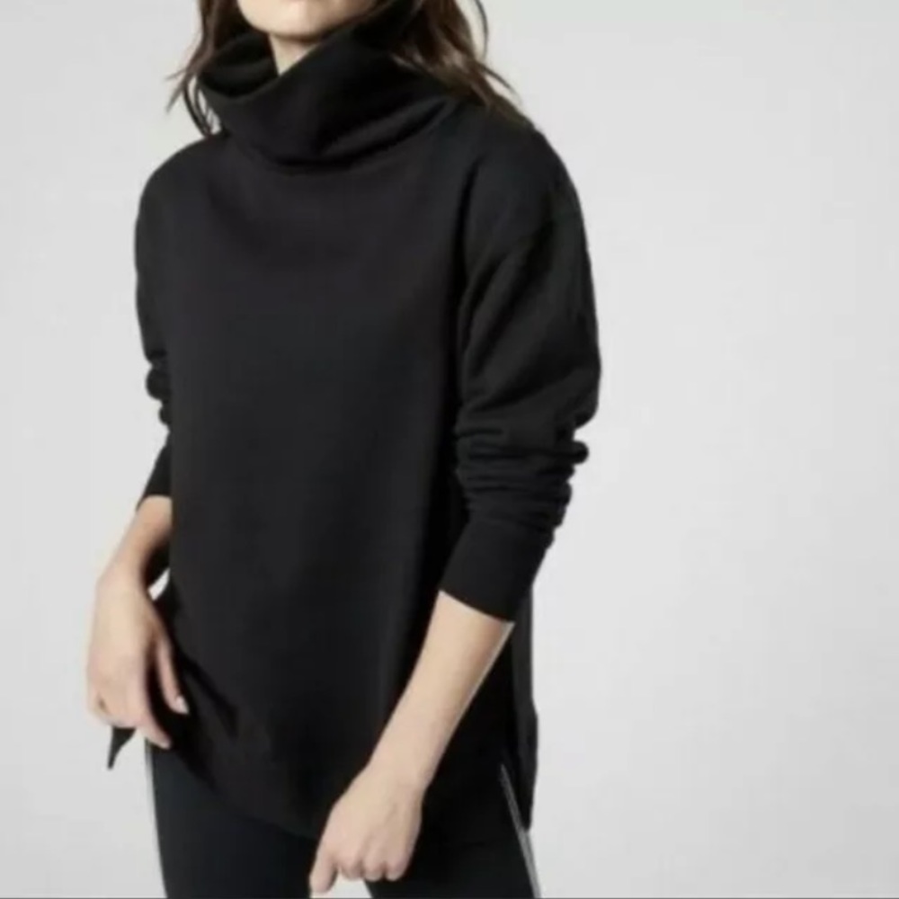 Athleta M black 24/7 funnel neck sweatshirt - Picture 11 of 11